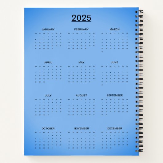 Sangria Cornflower Blue Notizblock (Rückseite)