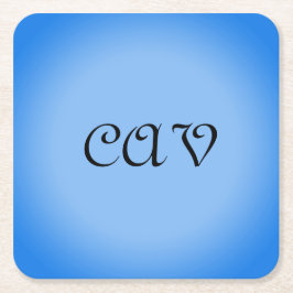 Sangria Cornflower Blue Rechteckiger Pappuntersetzer