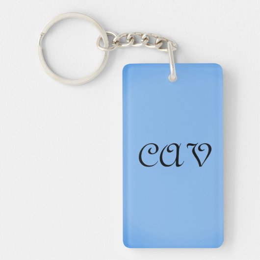 Sangria Cornflower Blue Schlüsselanhänger (Vorderseite)