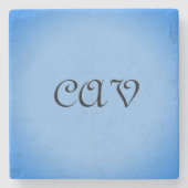 Sangria Cornflower Blue Steinuntersetzer (Vorderseite)