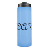 Sangria Cornflower Blue Thermosbecher (Vorderseite)