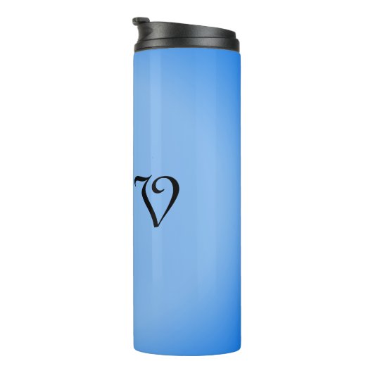 Sangria Cornflower Blue Thermosbecher (Nach rechts gedreht)