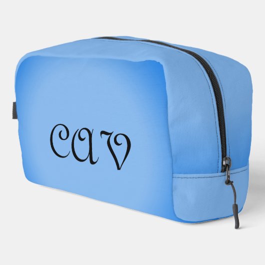 Sangria Cornflower Blue Waschbeutel (Rechte Ecke)