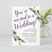 Sangria| Einladung zur Hochzeitsfeier (Stehend Vorderseite)