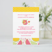 Sangria Garden Party Einladungen (Stehend Vorderseite)