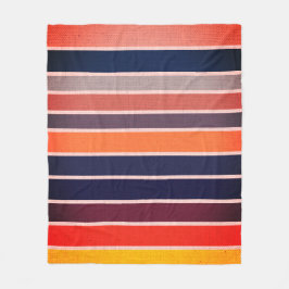 Sangria gestreift fleecedecke