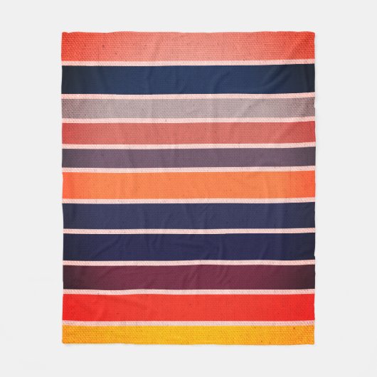 Sangria gestreift fleecedecke (Vorderseite)