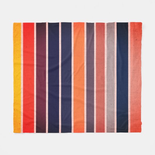 Sangria gestreift fleecedecke (Vorderseite (Horizontal))