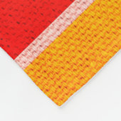 Sangria gestreift fleecedecke (Ecke)