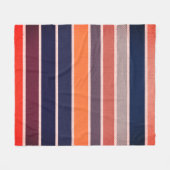 Sangria gestreift fleecedecke (Vorderseite (Horizontal))