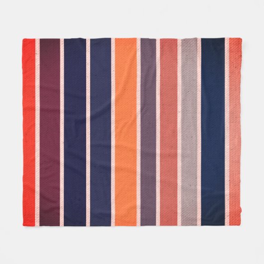 Sangria gestreift fleecedecke (Vorderseite (Horizontal))