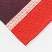Sangria gestreift fleecedecke (Ecke)