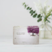 Sangria Herz Leaf Tree Table Platzkarten (Stehend Vorderseite)