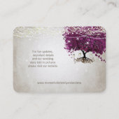 Sangria Herz Leaf Tree Table Platzkarten (Rückseite)