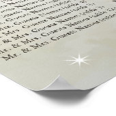 Sangria Lila Herzstück Poster (Ecke)