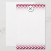 Sangria marokkanische Tile mit individualisierbare Briefpapier (Vorne/Hinten)