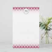 Sangria marokkanische Tile mit individualisierbare Briefpapier (Stehend Vorderseite)
