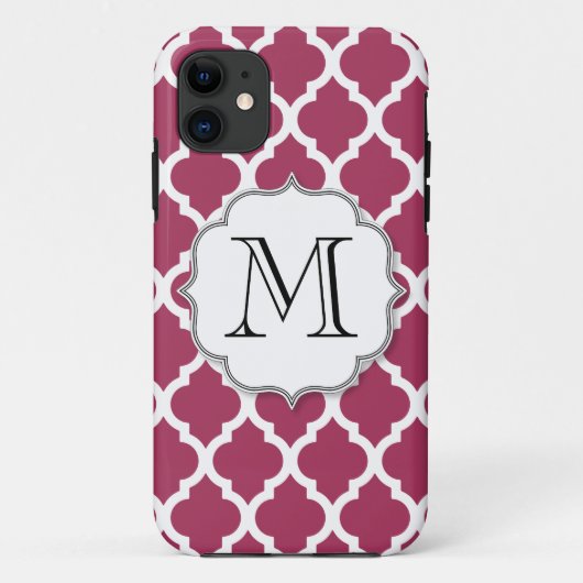Sangria marokkanische Tile mit individualisierbare Case-Mate iPhone Hülle (Rückseite)