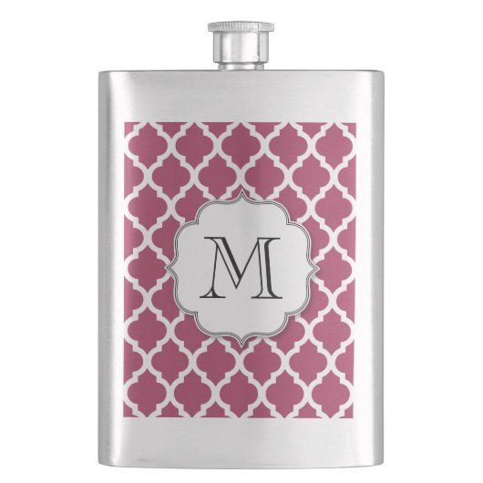 Sangria marokkanische Tile mit individualisierbare Flachmann (Vorderseite)