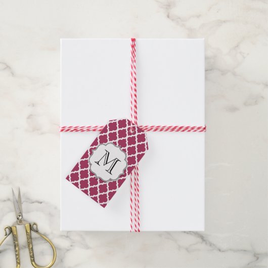 Sangria marokkanische Tile mit individualisierbare Geschenkanhänger (Mit Garn)
