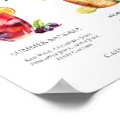 Sangria Moskau Mule Signature Cocktails Menü Poster (Ecke)