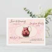 Sangria-Party Einladung (Stehend Vorderseite)