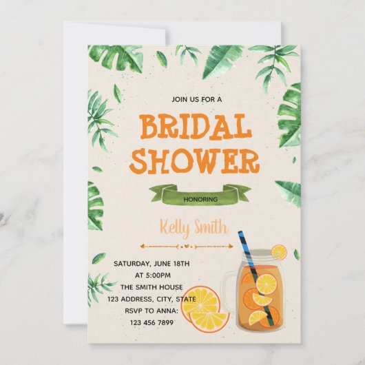 Sangria Party Einladung (Vorderseite)