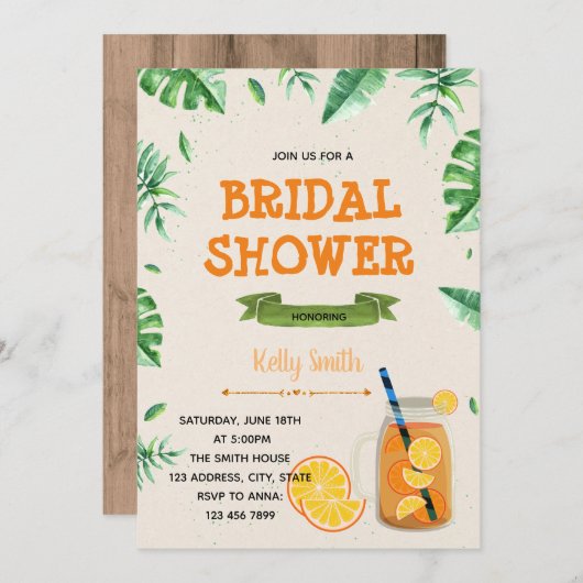 Sangria Party Einladung (Vorne/Hinten)