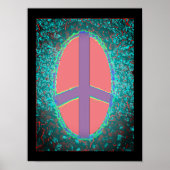 Sangria Peace Sign Poster (Vorne)