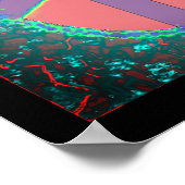 Sangria Peace Sign Poster (Ecke)