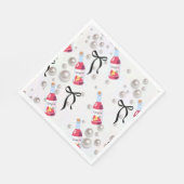 Sangria, Perlen, Bogen Serviette (Ecke)