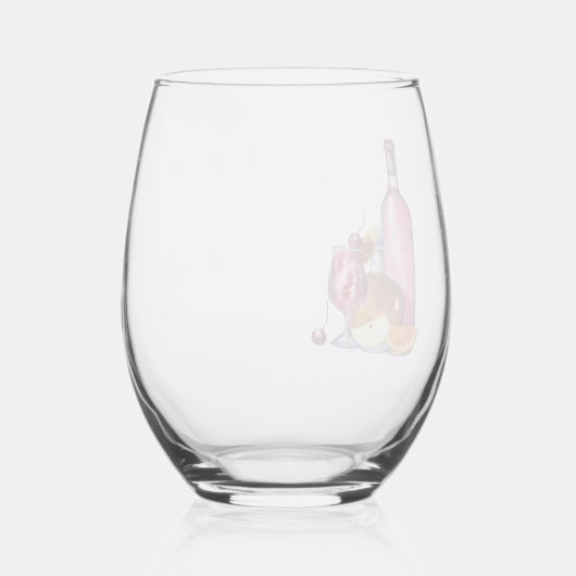 Sangria Recipe Weinglas Ohne Stiel (Rückseite)