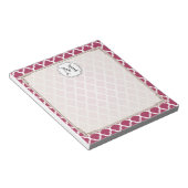 Sangria Rote marokkanische Tile mit / Anpassbare M Notizblock (angewinkelt)