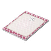 Sangria Rote marokkanische Tile mit / Anpassbare M Notizblock (Rotiert)