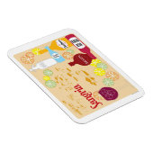 Sangria Roter Wein Cocktail Magnet (Rechte Seite)