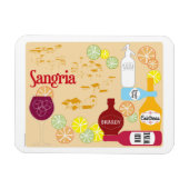 Sangria Roter Wein Cocktail Magnet (Horizontal)