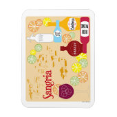 Sangria Roter Wein Cocktail Magnet (Vertikal)