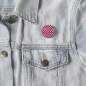 Sangria Rotes marokkanisches Tile Trellis Pattern Button (Beispiel)