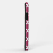 Sangria Rotes marokkanisches Tile Trellis Pattern Case-Mate iPhone Hülle (Hinten/Rechts)