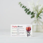 Sangria & Sass Bridal Display Dusche Begleitkarte (Stehend Vorderseite)