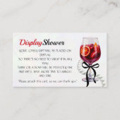 Sangria & Sass Bridal Display Dusche Begleitkarte (Vorderseite)