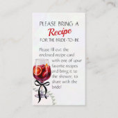 Sangria & Sass Recipe Anfrage Brautparty Begleitkarte (Vorderseite)