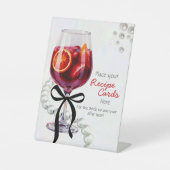 Sangria & Sass "Rezept Cards Hier Sockelschild (Vorderseite)