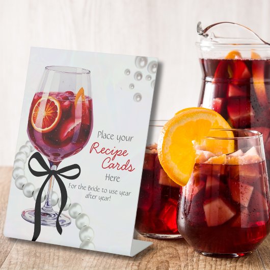 Sangria & Sass "Rezept Cards Hier Sockelschild