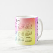 Sangria Shimmer Calendar von Janz 2022 Kaffeetasse (VorderseiteRechts)