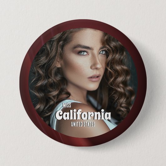 Sangria Shine Pageant Button (Vorderseite)
