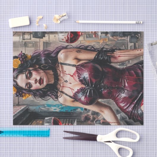 Sangria Siren Decoupage Paper Seidenpapier (Handwerk)