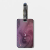 Sangria Strata | Moody Pink Dusky Lila Custom Gepäckanhänger (Rückseite vertikal)