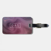 Sangria Strata | Moody Pink Dusky Lila Custom Gepäckanhänger (Rückseite horizontal)