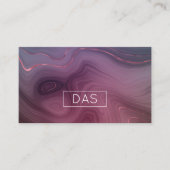 Sangria Strata | Moody Pink Dusky Lila Custom Visitenkarte (Vorderseite)